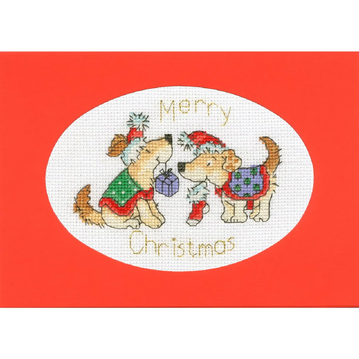 Bothy Threads  greating card counted cross stitch kit ""Christmas Treats"", XMAS66