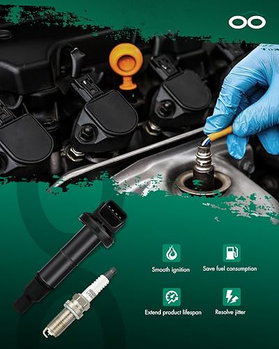 Vista 224 de SCITOO 1 bobinas de encendido con 4 bujías de iridio para Chevrolet 2011-2015 Cruze 1.4L 2016 Cruze Limited 1.4L 2012-2020 Sonic 1.4L 2013-2021 Trax