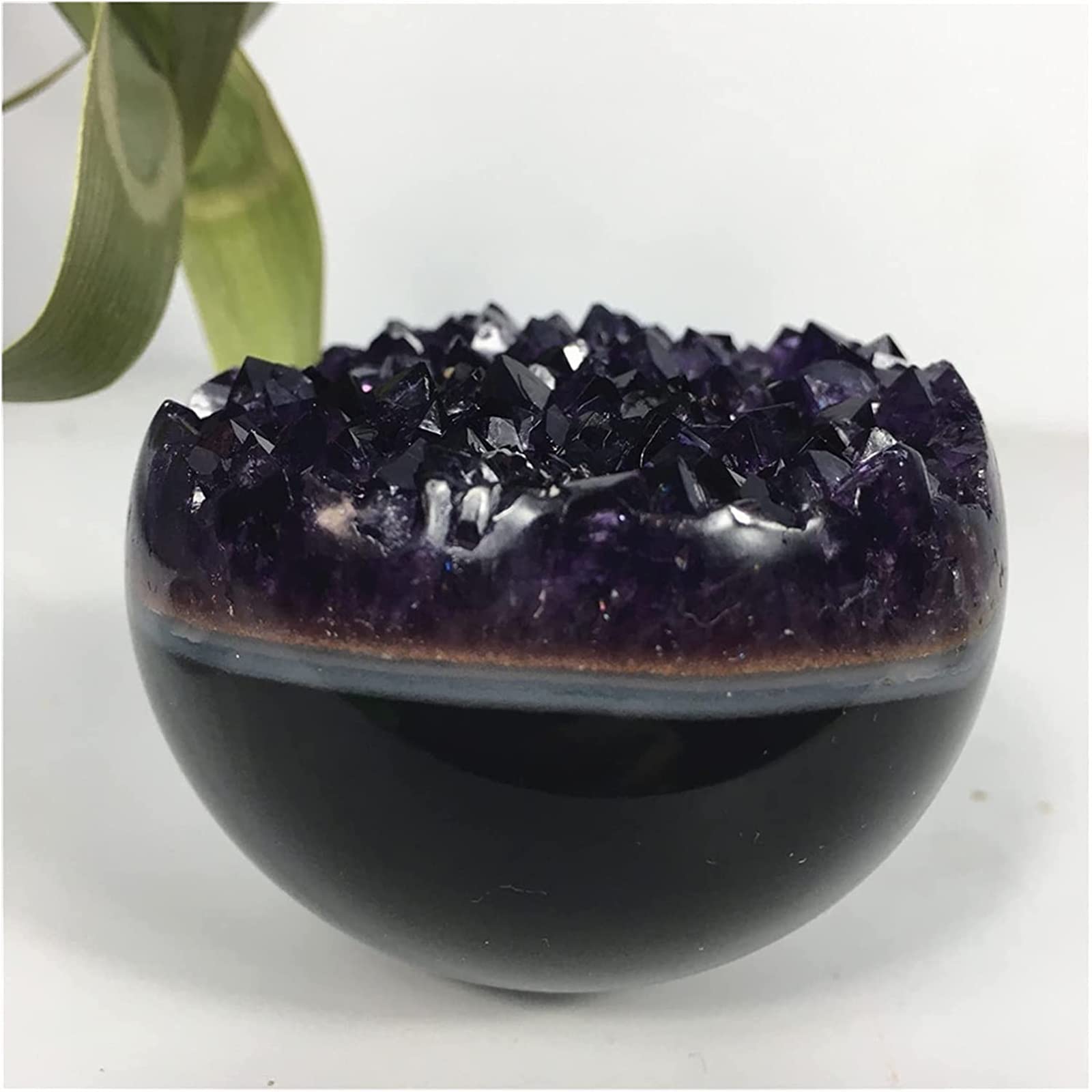Améthyste naturelle et quartz en cluster pour harmoniser le salon