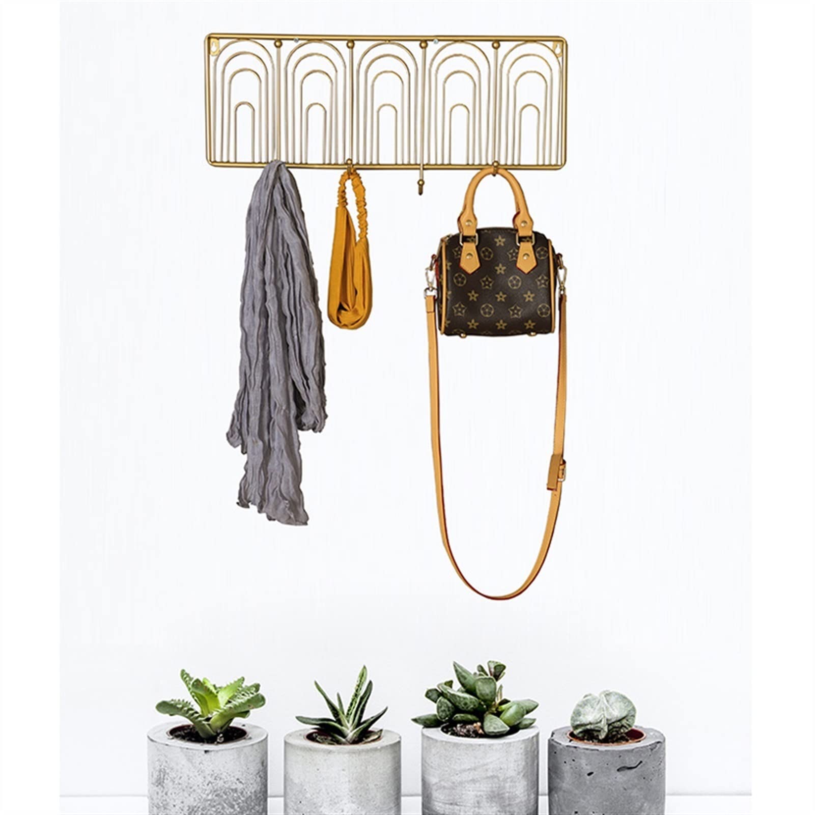 Kleiderbügel Wandhalterung Wand Anhänger Kreative Goldene Papierklammer Kleidung Hut Haken Kreative Veranda Garderobe Schlafzimmer Metall Dekorative Kleiderbügel Huthaken und Kleiderhaken