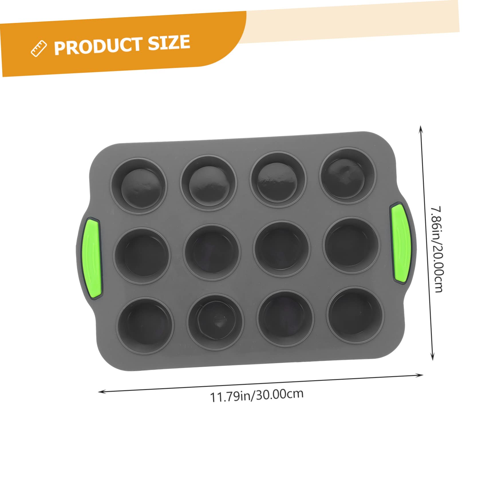 KICHOUSE Cavity Silicone Muffin Cake Reusable Non Stick Baking for Cupcakes Easy to High Temperature Kitchen Tool for Home and Bakery Use