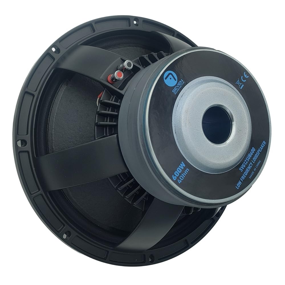 Seven Soundvector SVG12SUB600/4 Subwoofer 12 pollici Altoparlante professionale per bassi 4 Ohm 600 W AES 1200 W di picco