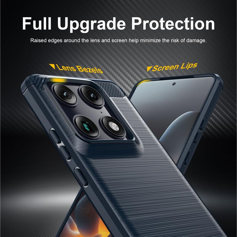 Image of Basic Case for Moto Edge 70 Ultra 5G (Carbon Fibre Blue)