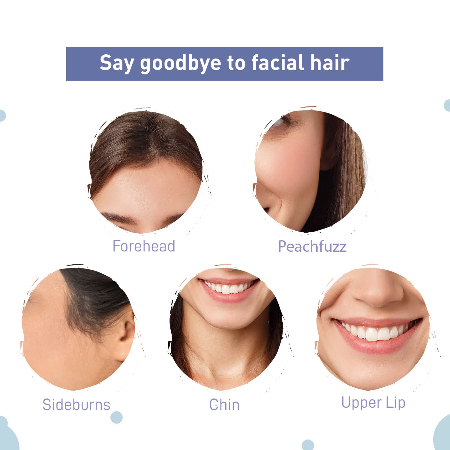Sirona Face Mini Hair Remover for Women (Pack of 1), Electric Facial Hair Removal, Quick, Gentle & Painless, Smooth Skin, On-The-Go for Upper Lips, Nose Trimmer, Threading Machine for Women 4