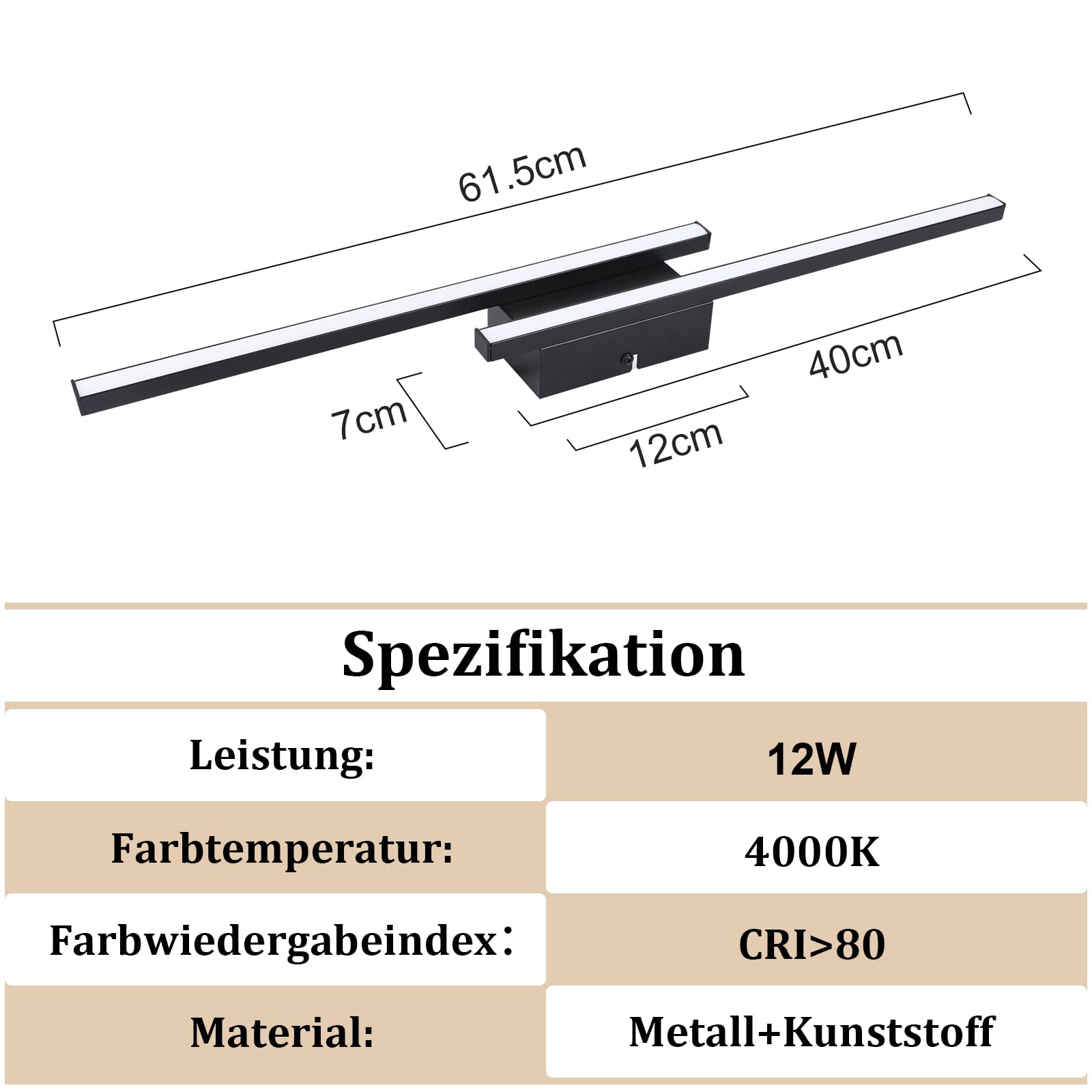LED Deckenlampe Schwarz Flurlampe 3ER Deckenleuchte Küchenlampe | 4000K Naturweiß12W Schlafzimmerlampe Modern für Küche Schlafzimmer Balkon Esszimmer Wohnzimmer