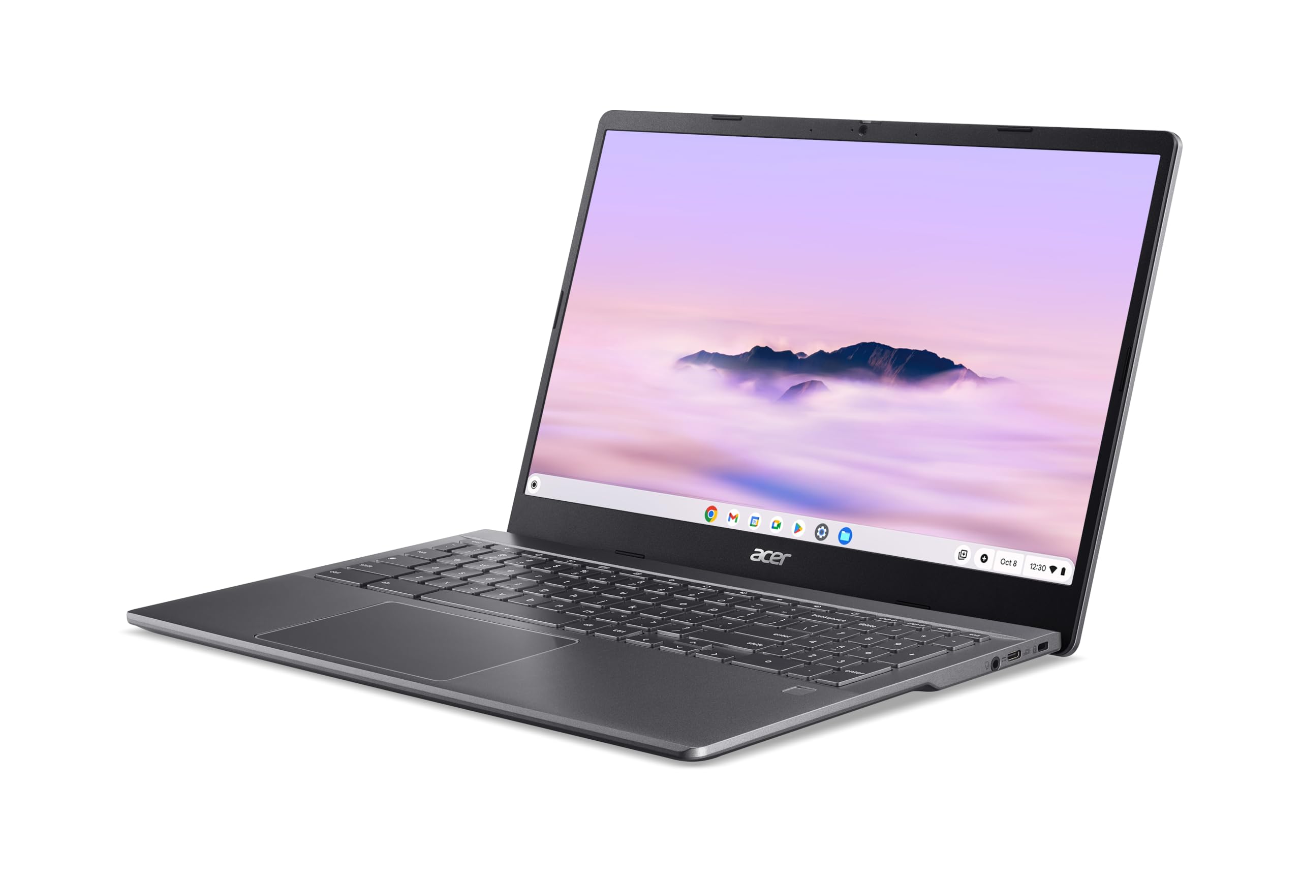 acer Chromebook Plus 515 (CB515-2H-EU5) laptop, Google ChromeOS Core, wyświetlacz FHD IPS 15,6", Intel Core i3-1215U, 8 GB RAM, 128 GB SSD, karta graficzna Intel UHD, szary