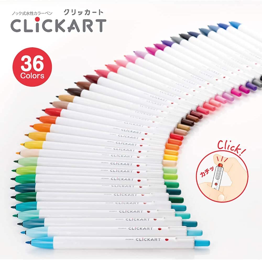 Amazon.com : Zebra WYSS22-10C Water Based Pen, Clickart, 10 Color