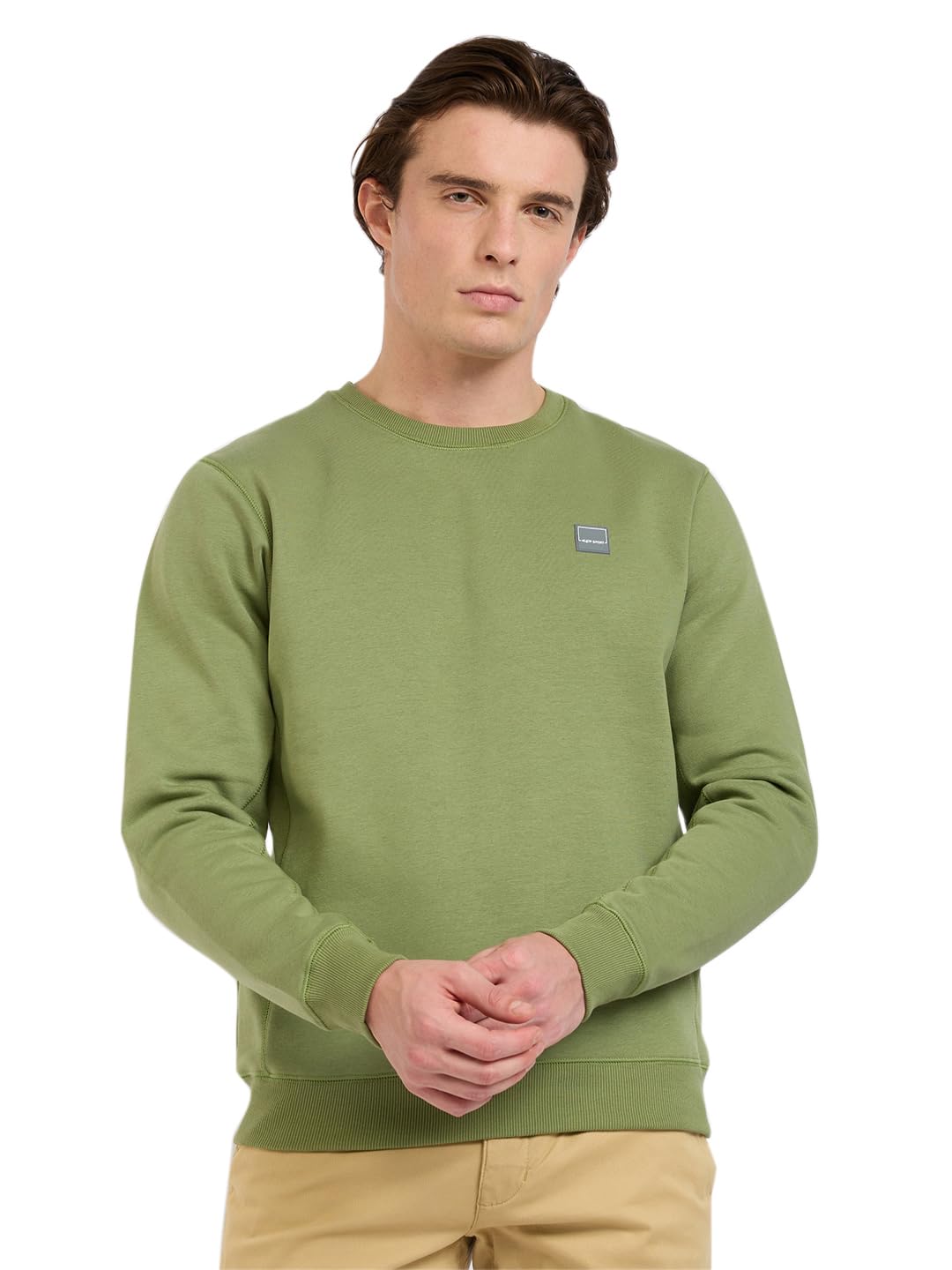 colorplus Men Regular Fit Solid Pattern Cotton Polyester Blend Full Sleeve Henley Neck Casual Sweatshirt-picture-44