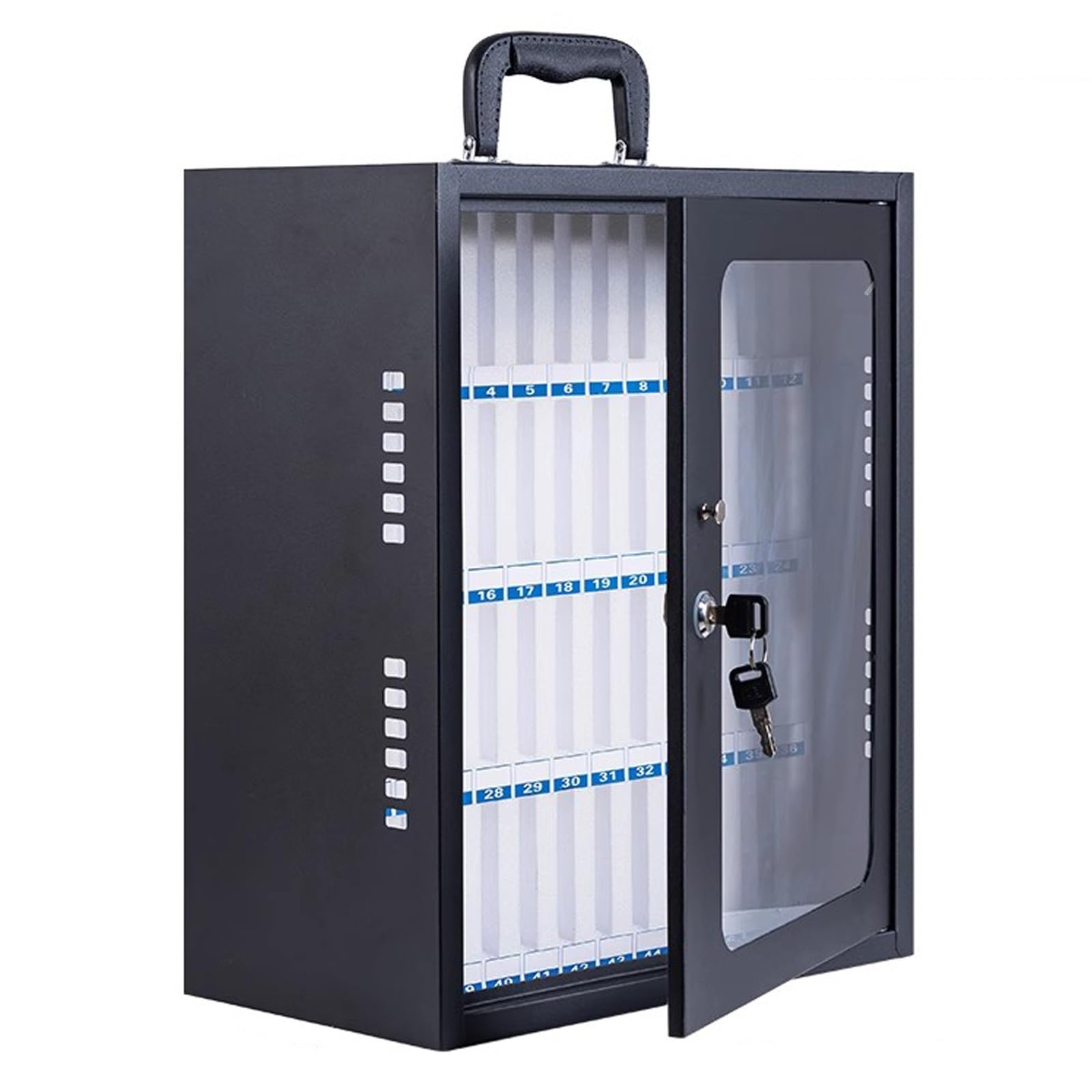 Armoire en acier pour téléphone portable avec 48 compartiments verrouillables pour bureau