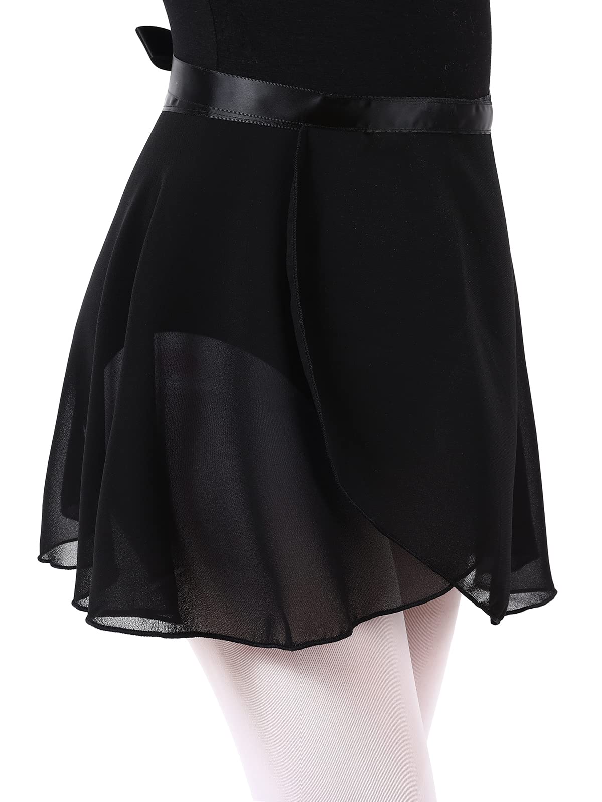 Ballett Wickelrock Chiffon Tanz Wickelrock Verstellbarer Ballettrock Ballett Tanz Dancewear für Mädchen und Damen