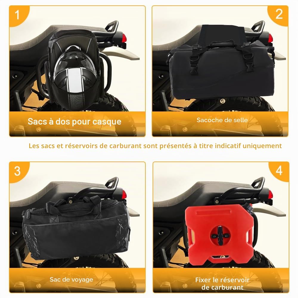 Porte-Bagages latéraux de Moto compatibles avec Royal Enfield Himalayan 2018-2023, Scram 411 Himalayan 2023