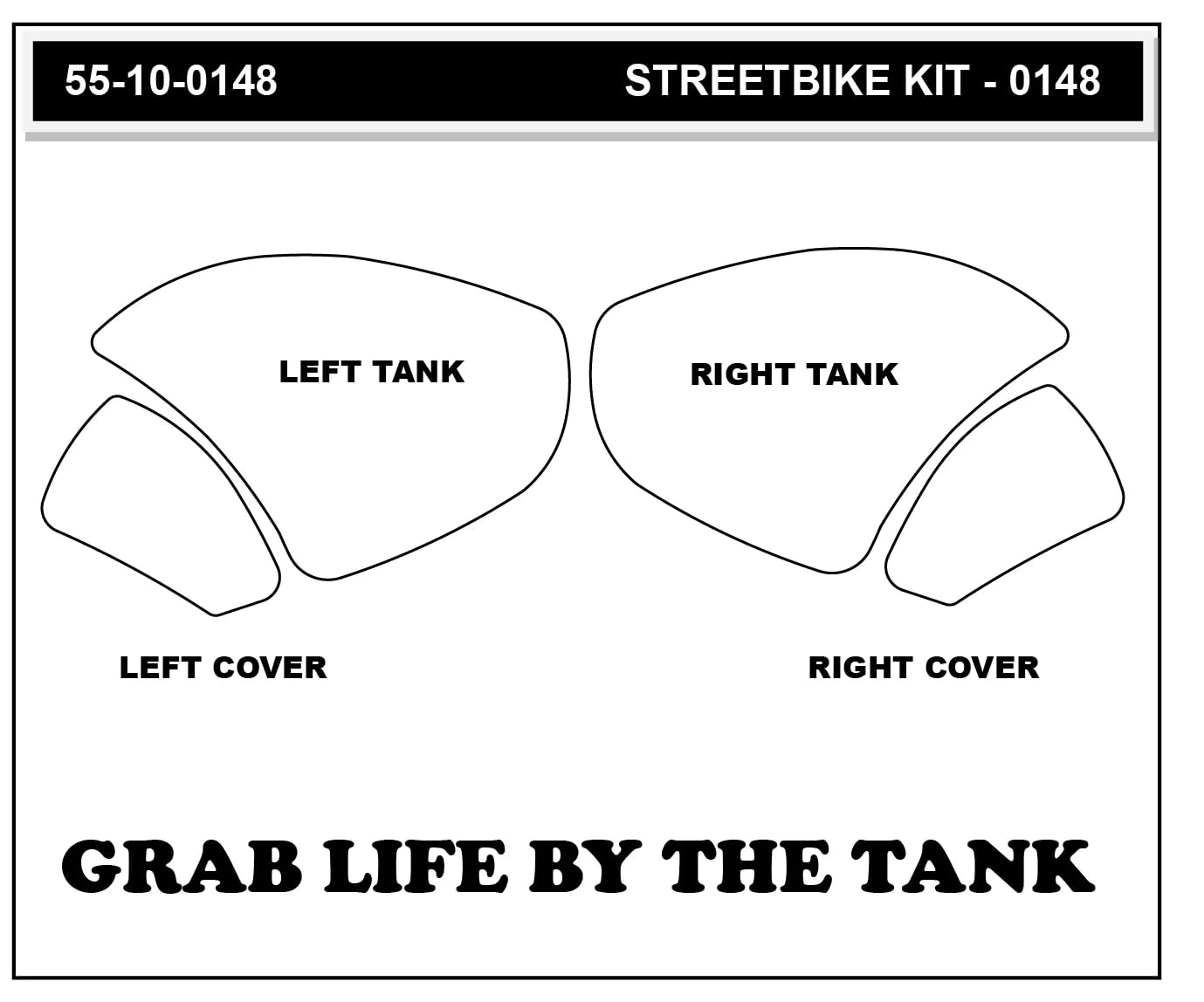 Stompgrip Motorrad Tankpad Volcano transparent passt für Ducati V4 Panigale/Streetfighter/Superleggera | Tankaufkleber | Tankschutz