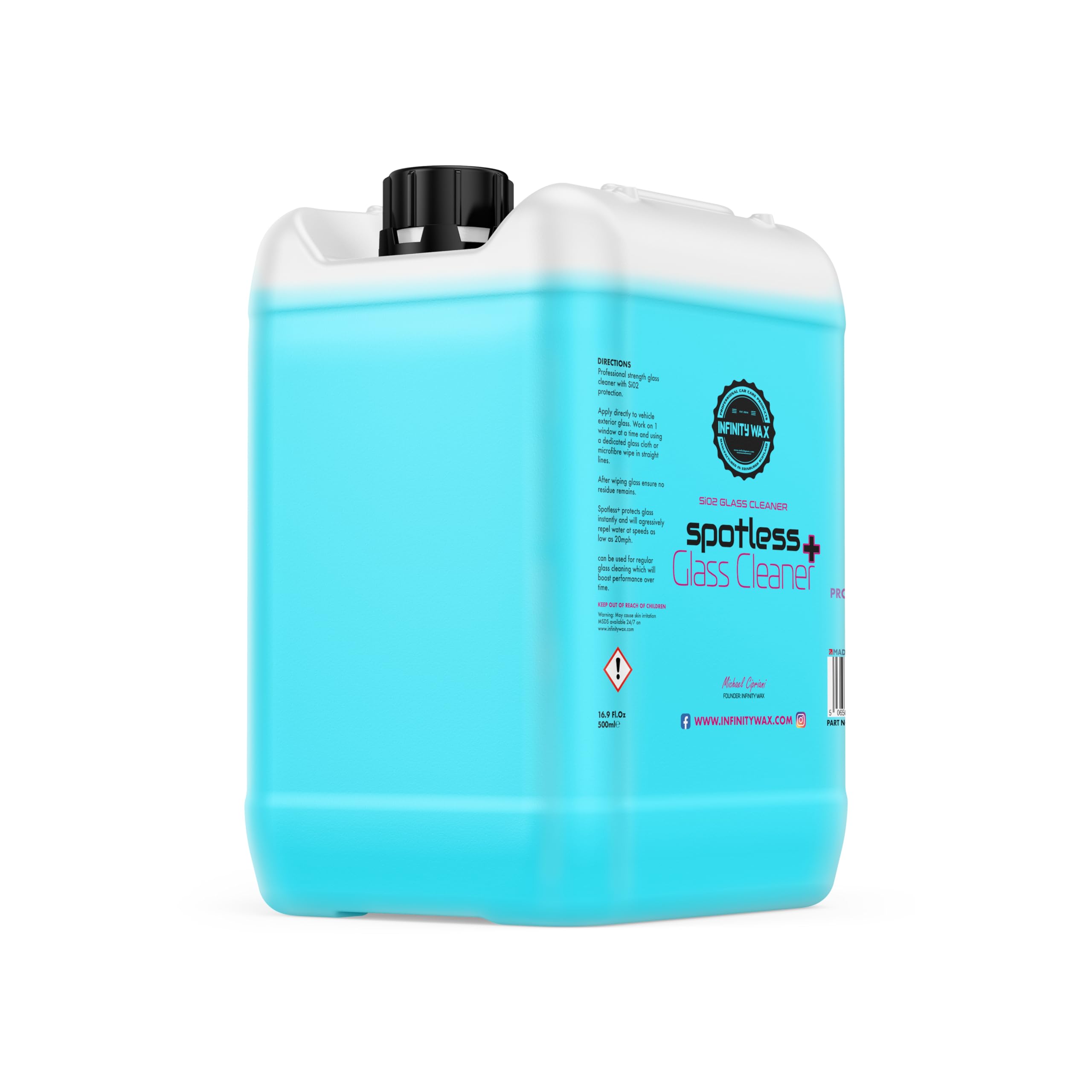 Infinity Wax Light Spotless+ Si02 Glass Cleaner 5L