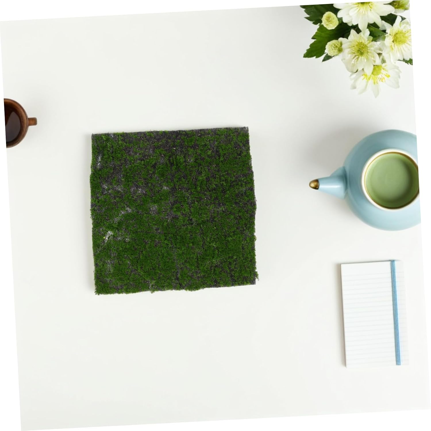 ORFOFE Fake Moss Mat for Realistic Artificial Turf Pad for Wall Art and Indoor Decor Floral Projects Realistic Texture