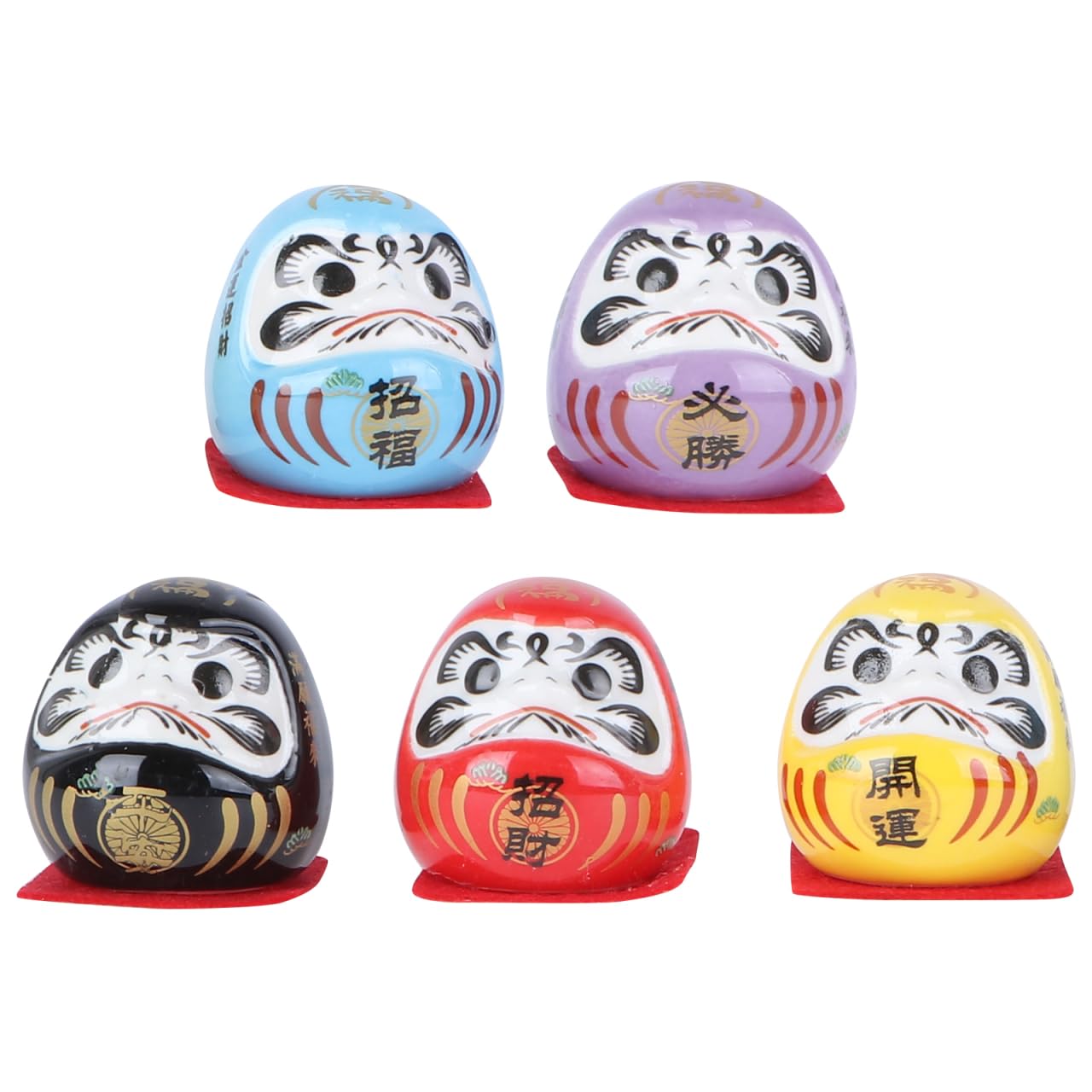 PRETYZOOM Statuetta In Ceramica Giapponese - Mini Bambola Portafortuna Per Ristorante Sushi E Casa - 4