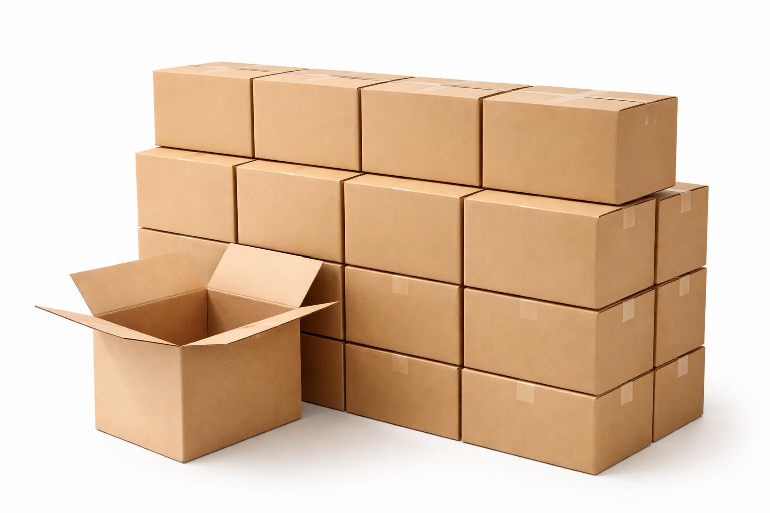 Lote de 20 cajas de carton de mudanzas, 35 x 23 x 23 cm