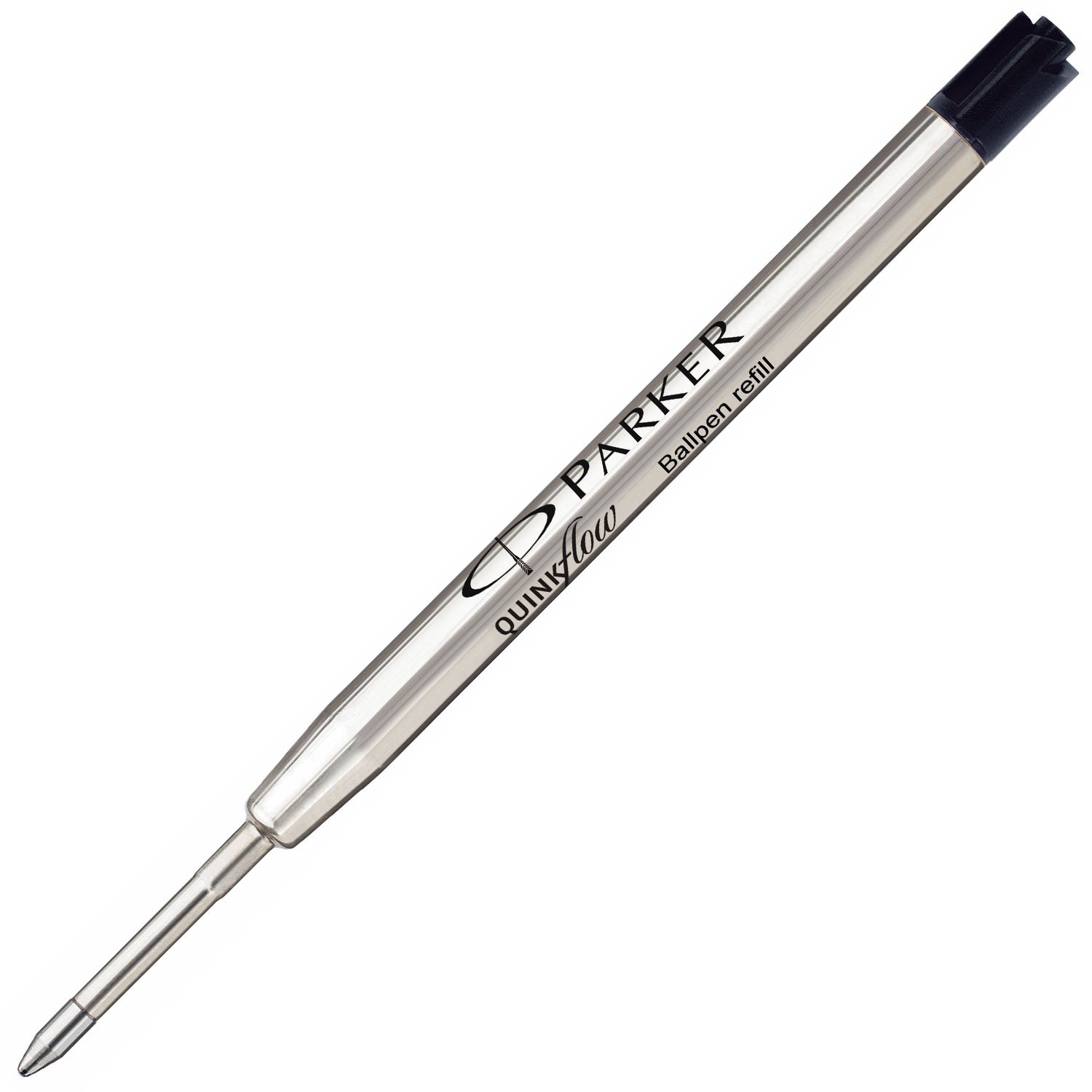 PARKER QUINKflow Ballpoint Pen Ink Refill, Medium Tip, Black, 1 Count