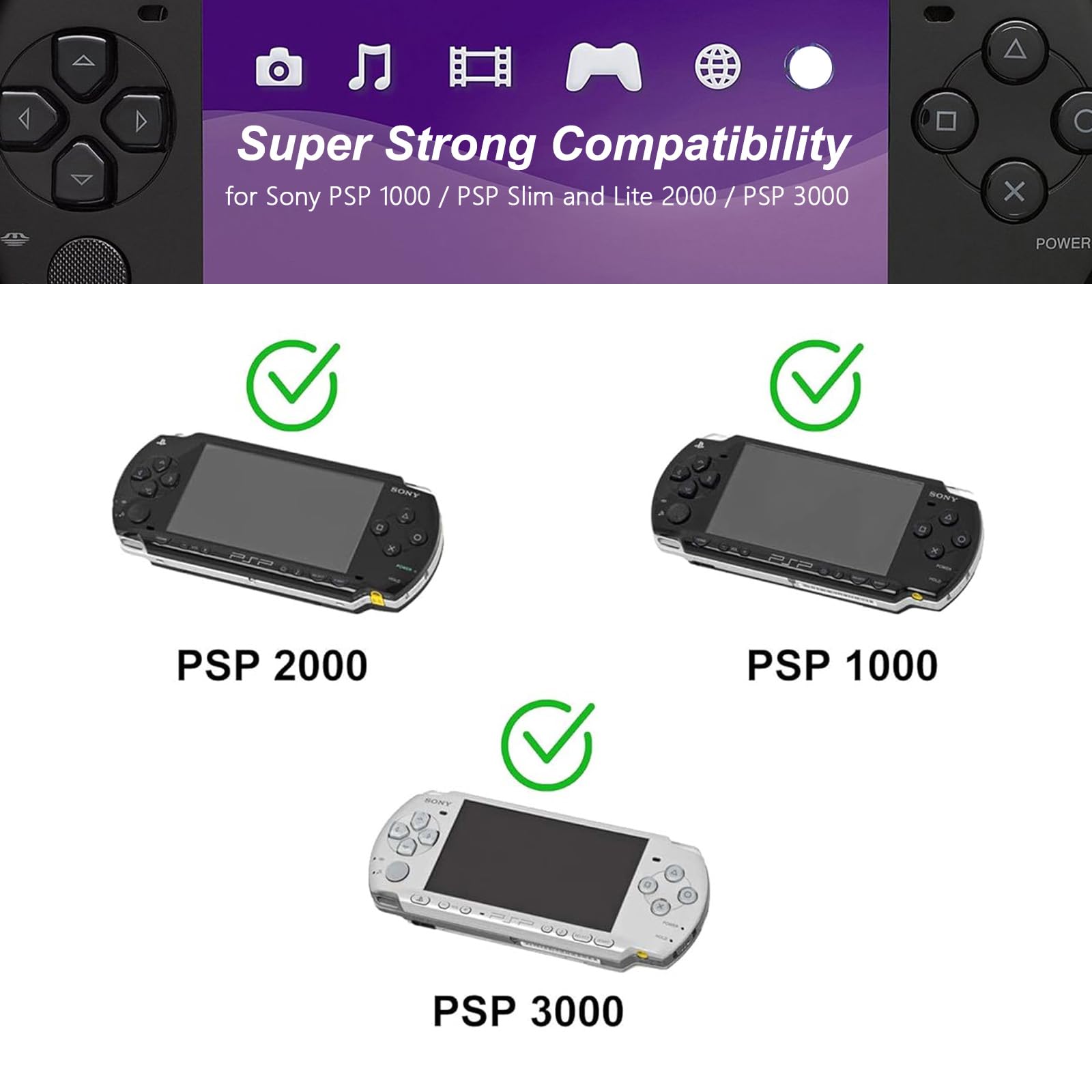 Amazon.co.jp: 交換用PSP充電器、充電ケーブル電源コード、Sony PSP