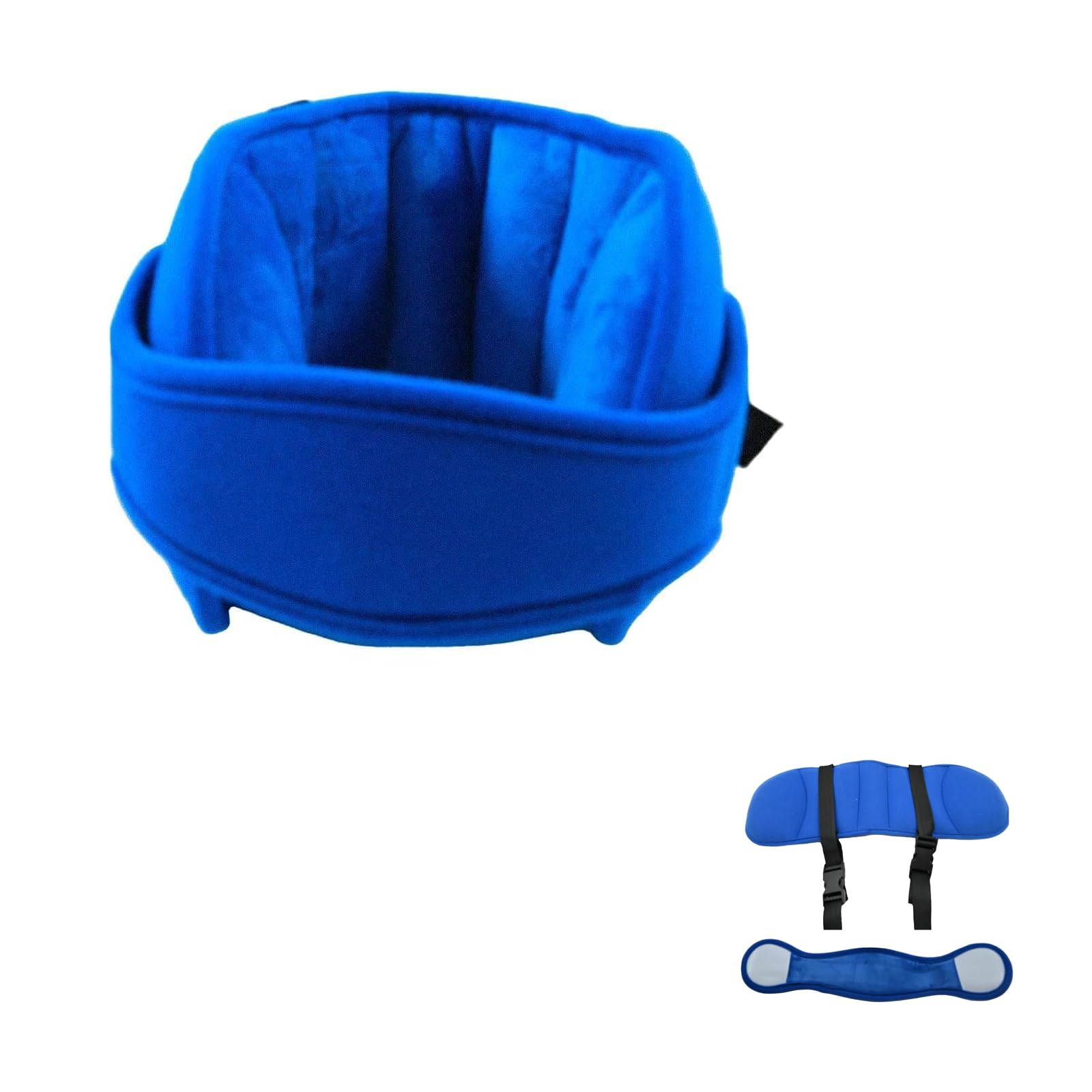 Soporte para la Cabeza del Asiento de Coche Ajustable,Reposacabezas de Seguridad para niños,cinturón de ayuda para la cabeza para asiento de coche infantil (azul)