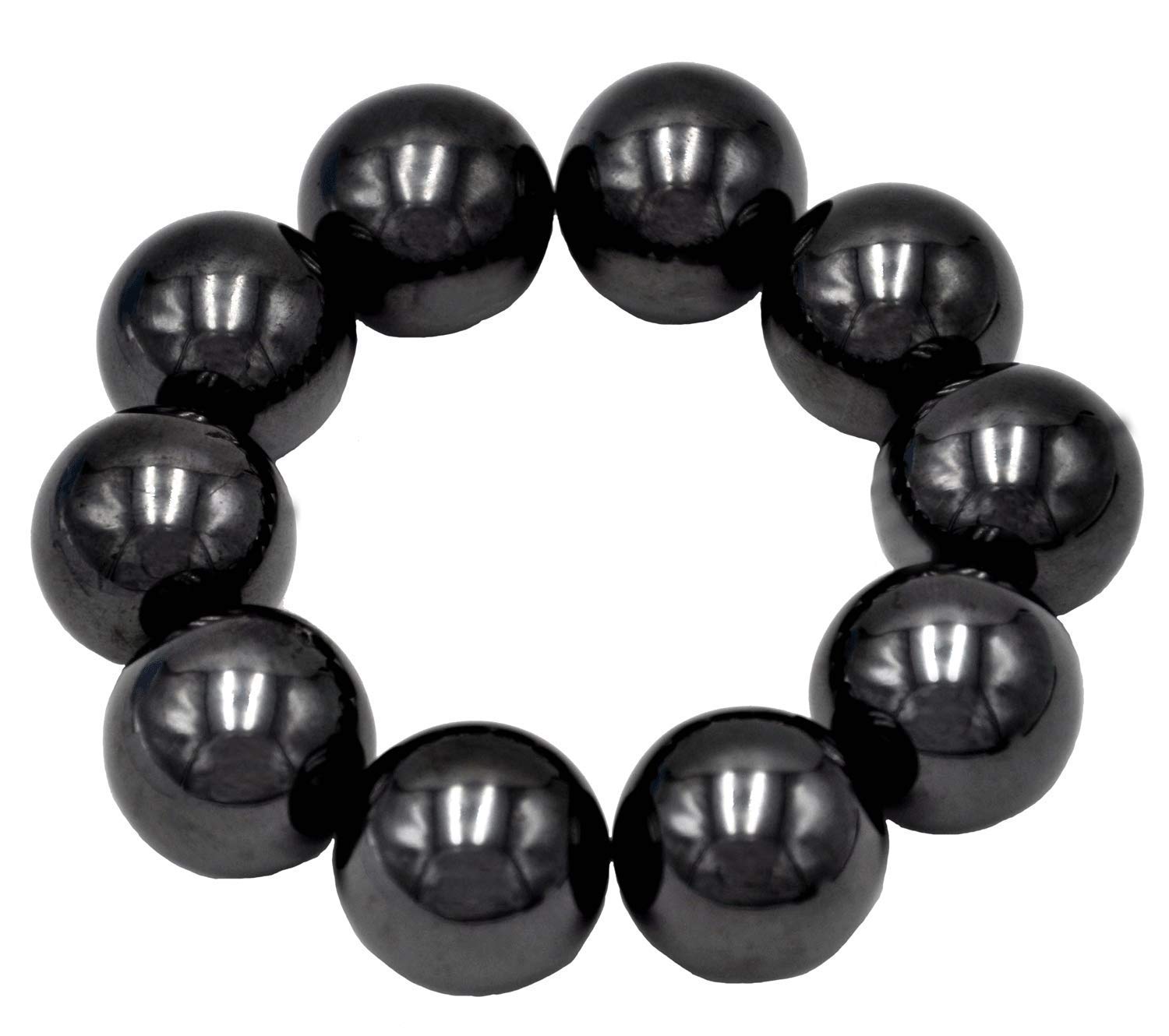 Black 10Pcs 25Mm (1") Round Ferrite Ceramic Industrial Magnets For Hobbies, Crafts, Science And Refrigerator Magnet For Hobbies, Crafts And Science