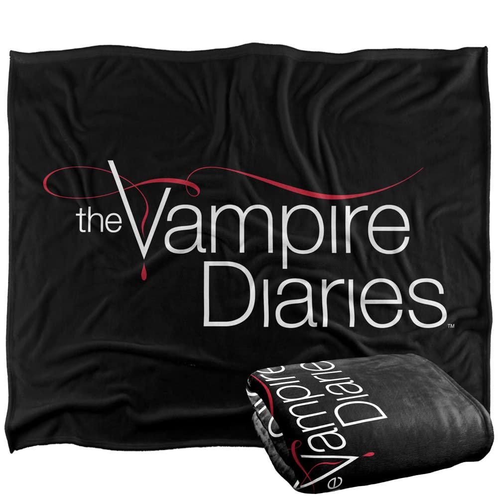 VAMPIRE DIARIES Silky Touch Kuscheldecke, Optimalweich, 152 x 127 cm