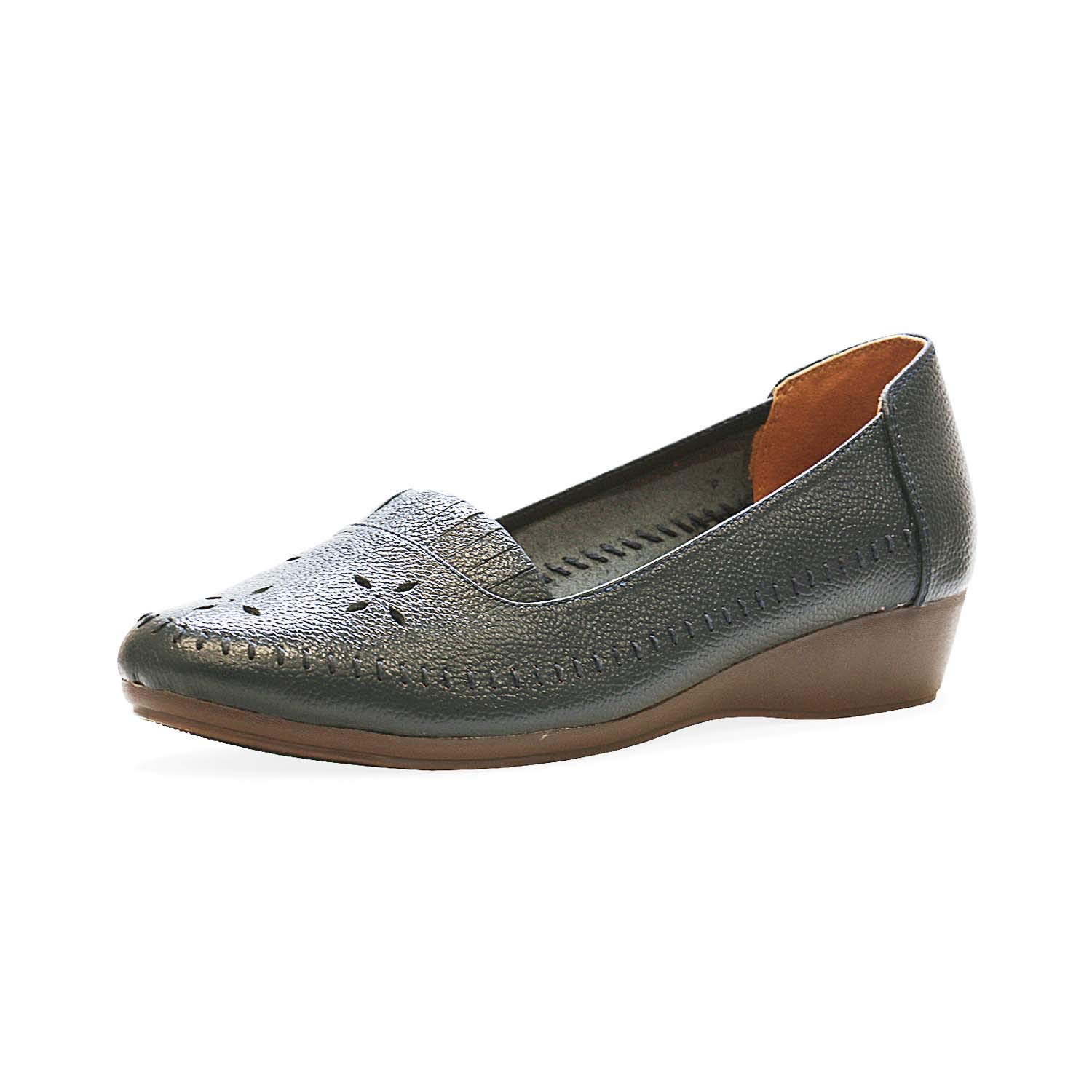 FOOTONS Select Womens Lightweight Breathable Comfortable Leather Stylish Slip on casusal/Party/Ethinic wear Ballet/bellerinas/Bellies Shoe Blue (B08TWXRB4C) Amazon Price History, Amazon Price Tracker