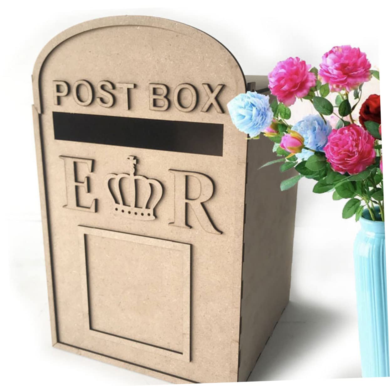 PRETYZOOM 1Stk Hochzeitsgeschenkbox Hochzeitskartenbox Hochzeitskarten Organizer Hochzeitskarten Aufbewahrungskiste Hochzeitskartenhalter Briefkasten zur Hochzeit Vintage-Karten Bambus