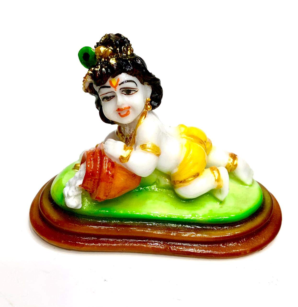 Ceramic marble finish butter stealing/makhan chor/Venna kanan krishna baby Krishna/Kannan/Balgopal/