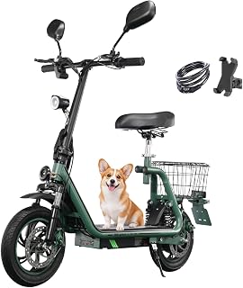 TWOFISH E Moped mit Straßenzulassung, Elektro Motorrad für Erwachsene mit 500W Motor 48V 13Ah Akku, 12/14 Zoll Reifen, IPX4, Display, Rückspiegel, Stoßdämpfendes Design