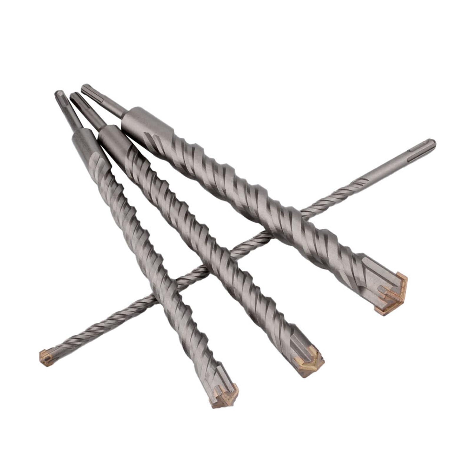 Cross Impact Hammer Drill Bit 200mm Hard Alloy Four Edge SDS Plus Four Edge Drill 1Pcs(25mm)