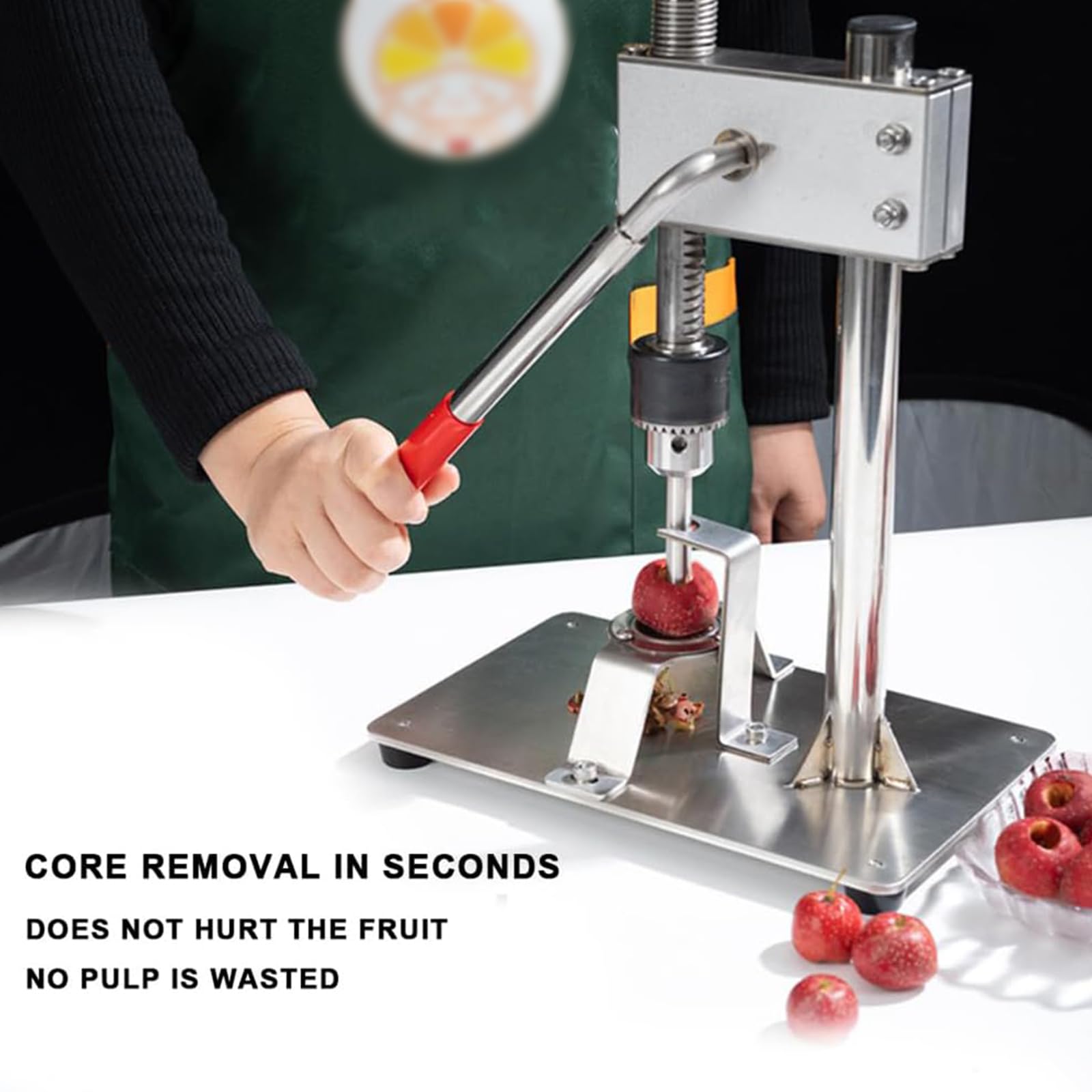 Hawthorn Corer Remover Tool - Manueller Kirschentkerner mit 2 Klingen, Edelstahl Obstentkerner mit rutschfestem Griff für Kirschen, rote Datteln und Jujube