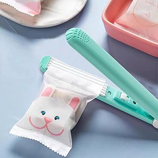 AIBAOBAO Mini dispositivo de sellado de láminas, práctico sellador de bolsas para bolsas de plástico, papas fritas, refrig...