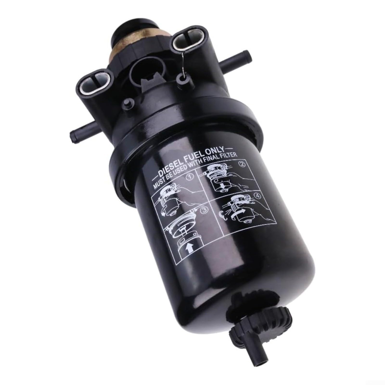 Filtro de combustible separador de agua para 4120 4320 4520 4720 CT322 CT332, repuesto RE509441 RE508202, 5 filtración con válvula de drenaje