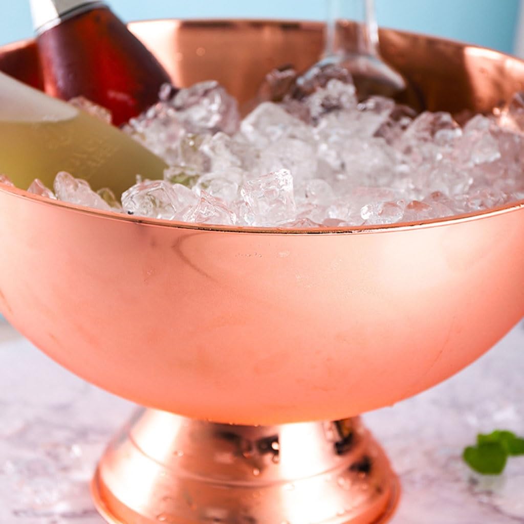 Secchiello per Ghiaccio Bacino di champagne in metallo Secchiello for il ghiaccio Bar Grani di ghiaccio Bar Ktv refrigerato Birra Vino rosso Vino straniero Secchiello for il ghiaccio Refrigeratore per