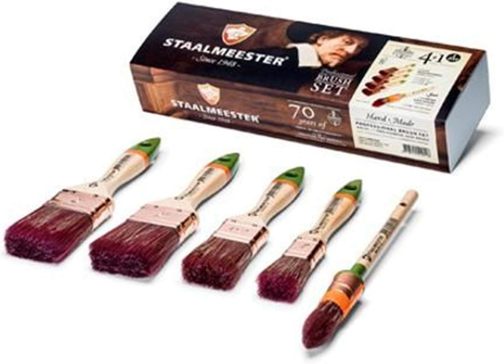 STAALMEESTER Flat Paint Brush Set