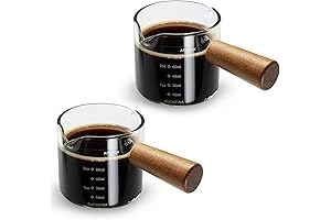 Double Spout Espresso Shot Glass with Handle: Enhance Your Coffee Ritual