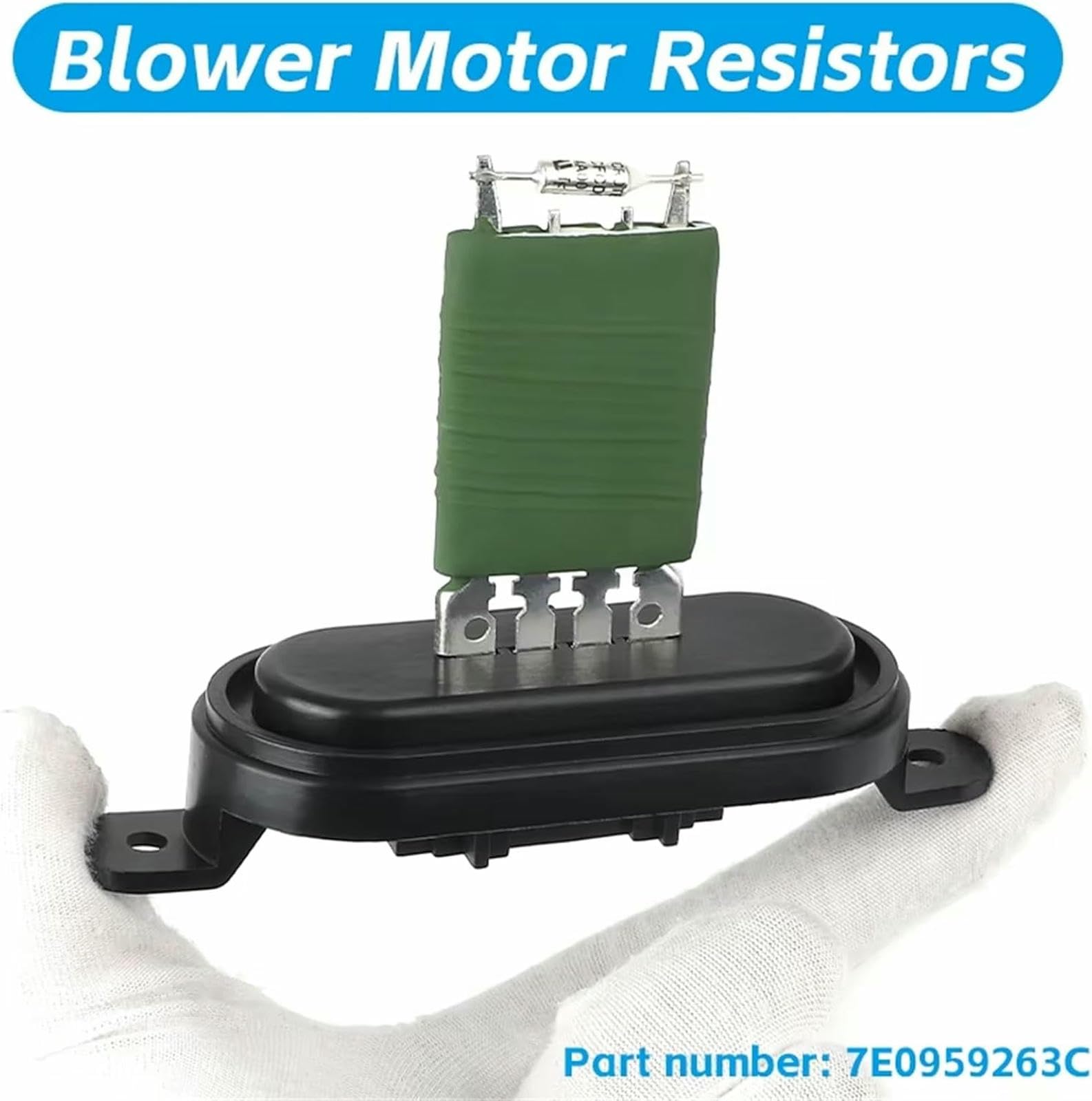 Resistencia del Motor del Ventilador del Calefactor para VW para Touareg (2002, 2003, 2004, 2005, 2006, 2007, 2008, 2009, 2010) 7E0959263C E0959263
