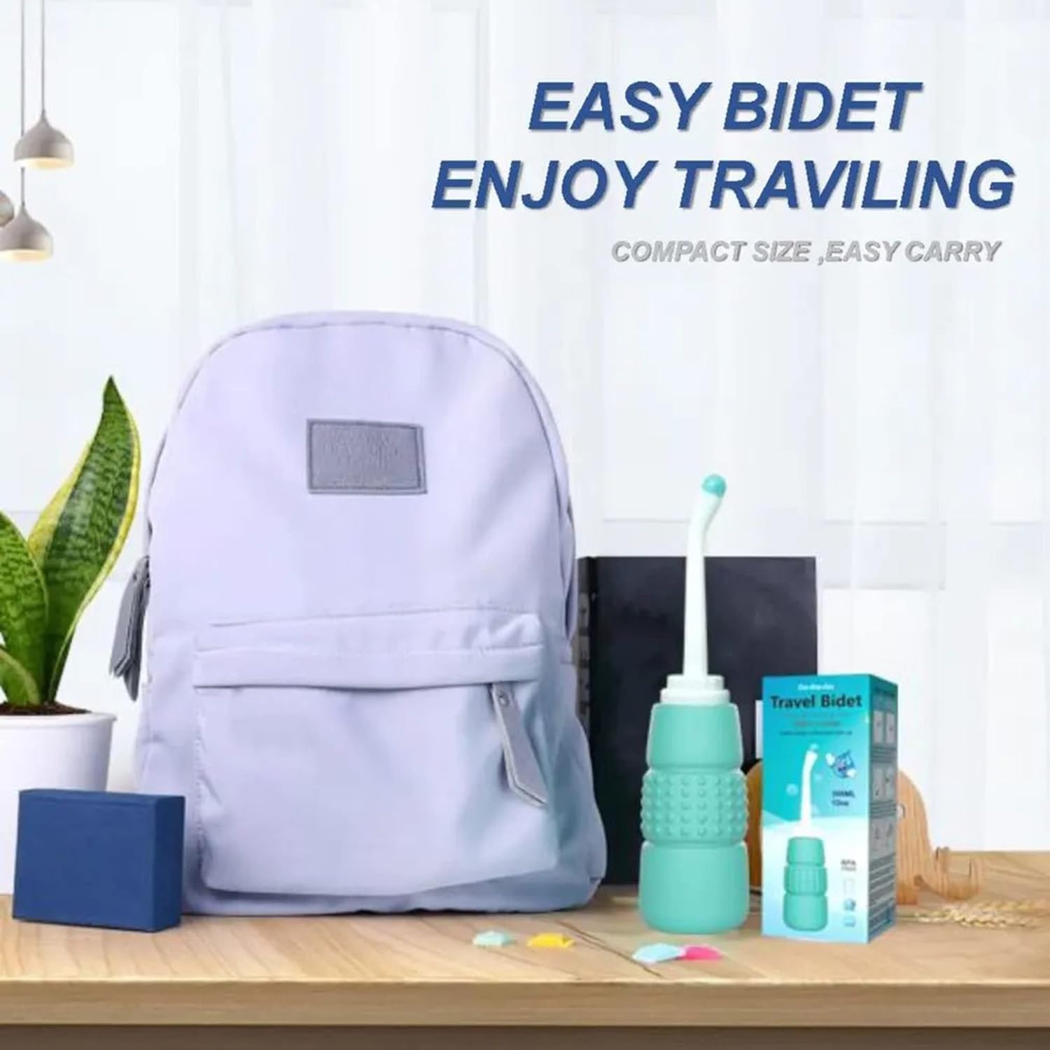 300ML Plastic Retractable Handheld Water Spray Bidet Portable of Antislip, Bidet Angled Nozzle Spray with Travel Bag, Bidet for Toilet with Long Pointed Nozzle for Personal Hygiene Cleaning/Baby Care/Soothing Postpartum Care 2