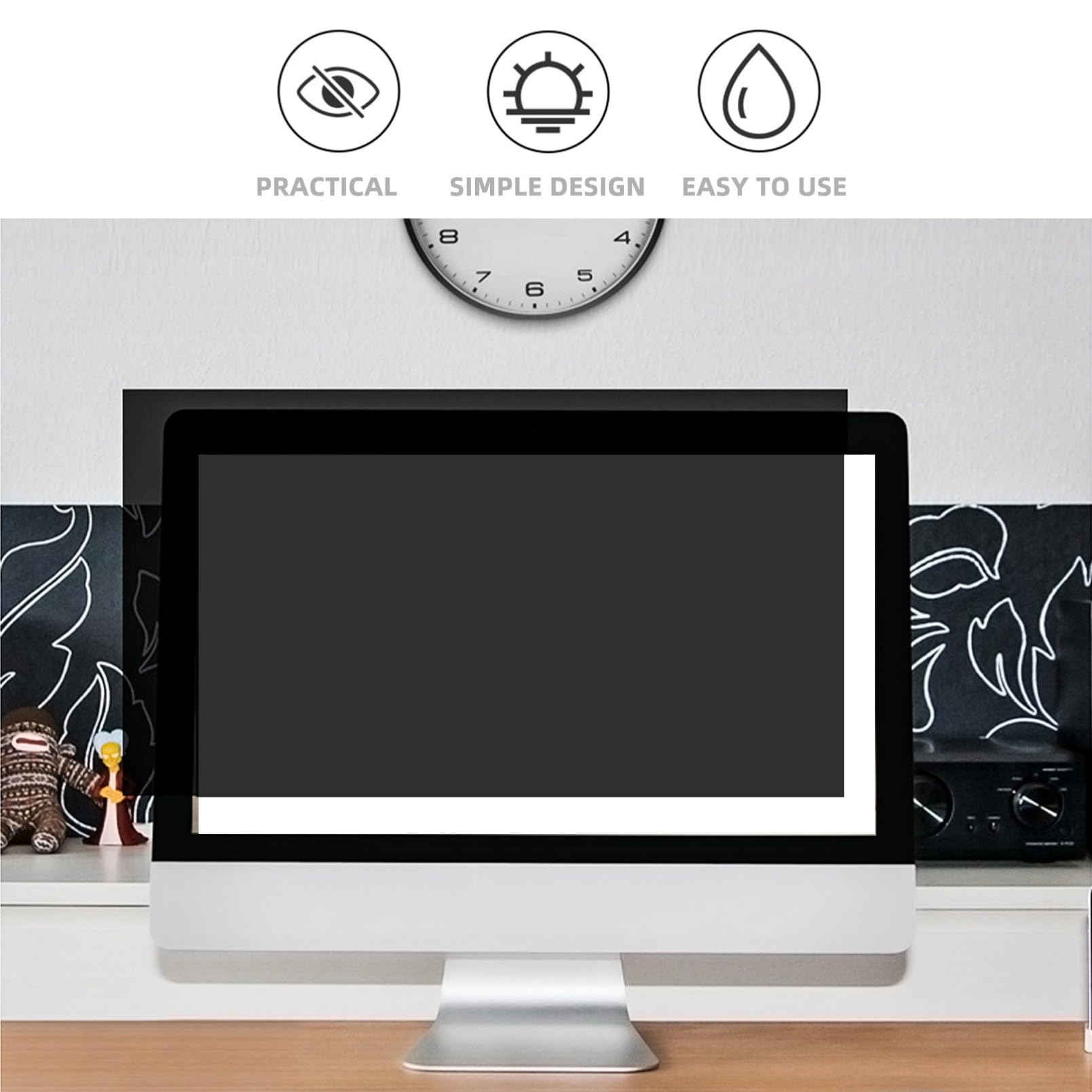 Luxshiny Película Anti-Espionaje para Monitor de Portátil Pet, Filtro de Privacidad 15 Pulgadas, Accesorio para Ordenador en Uso Profesional