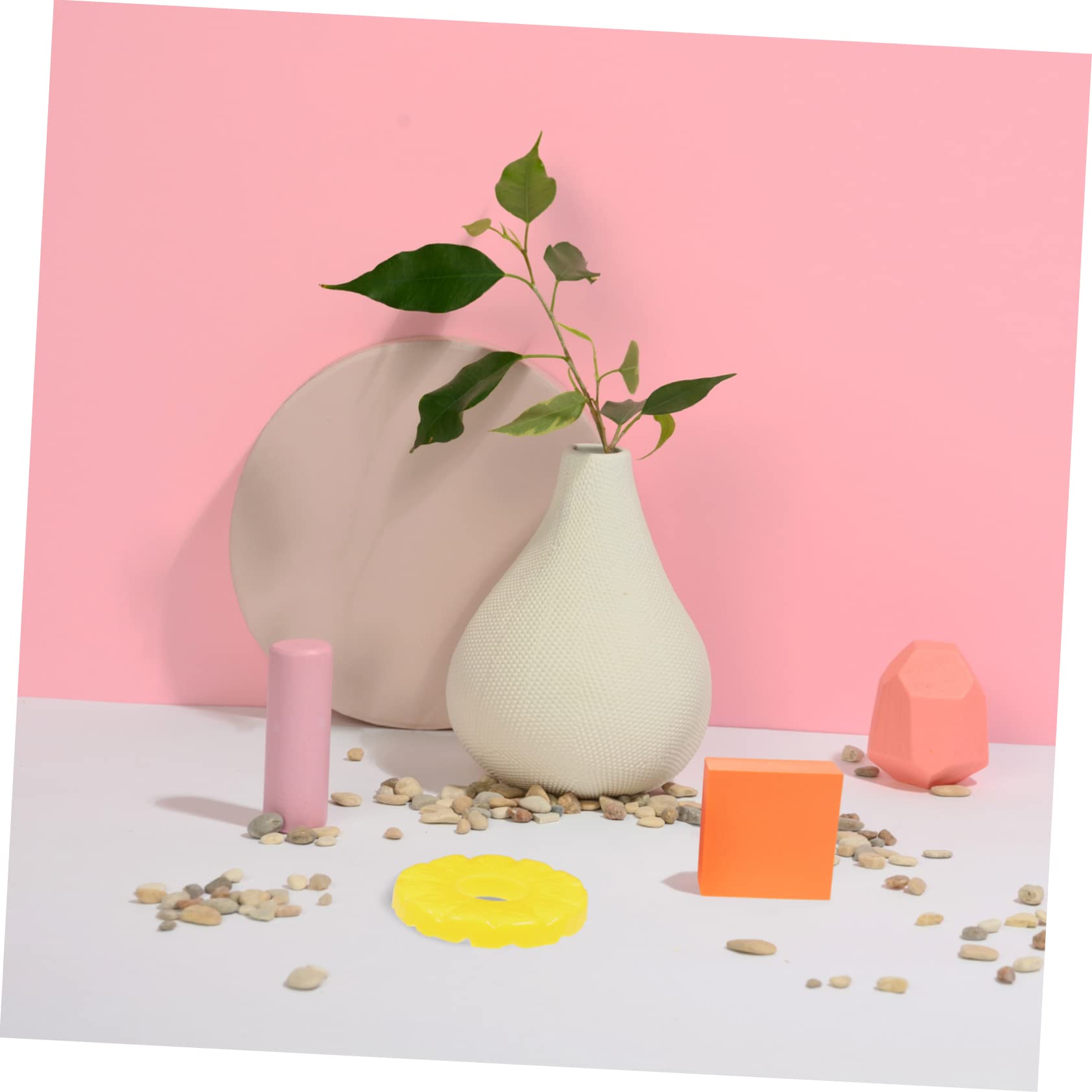 GARVALON 24piezas Rodajas De Piña Artificiales De Plástico Decoración De Frutas Falsas para Fotografía Accesorios De Fiesta y Hogar