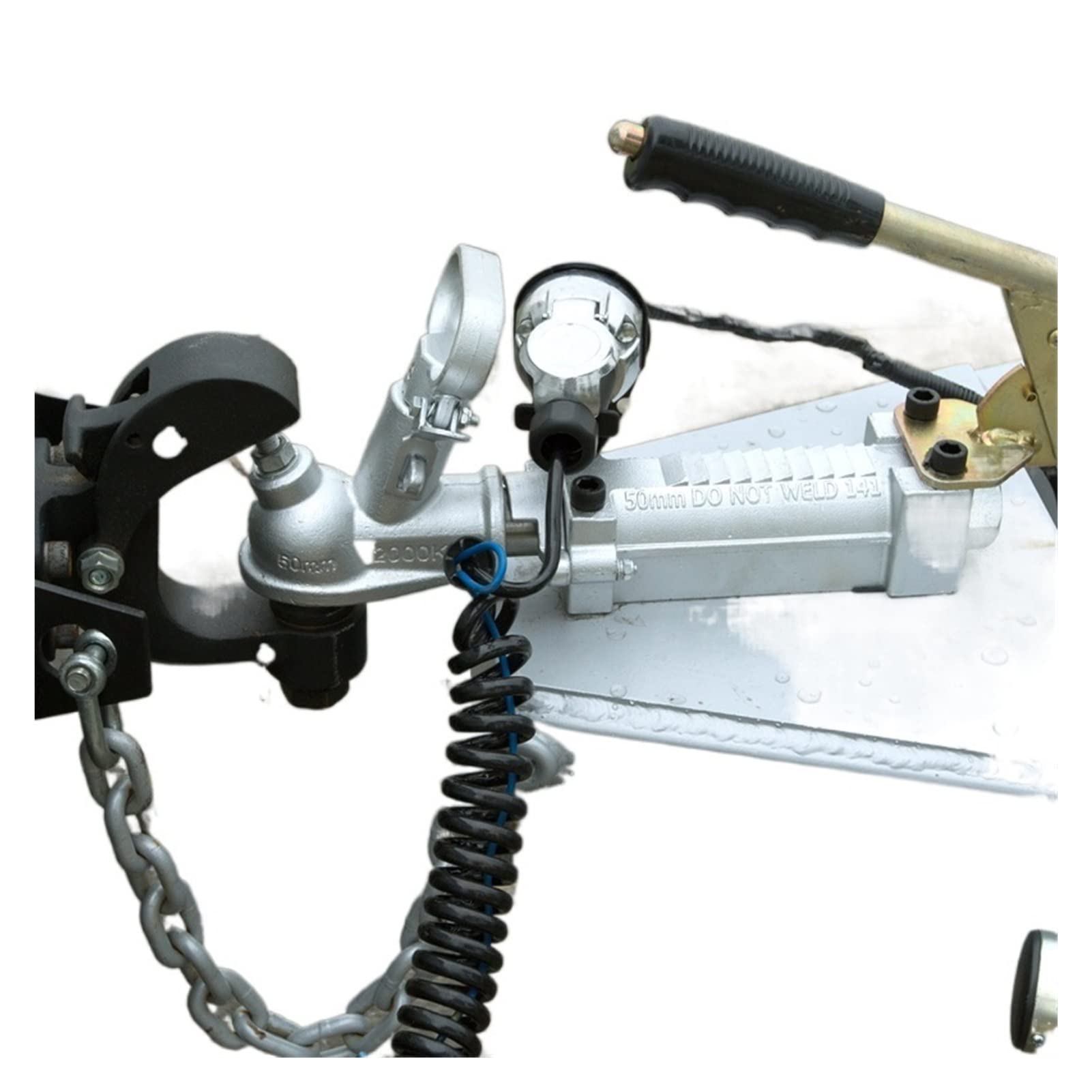 Enganche de Remolque, Acoplamiento de Acoplamiento Remolque 4 Agujeros 5 0mm Bola Enganche Cap 2000 kg Caravana RV Partes y Accesorios
