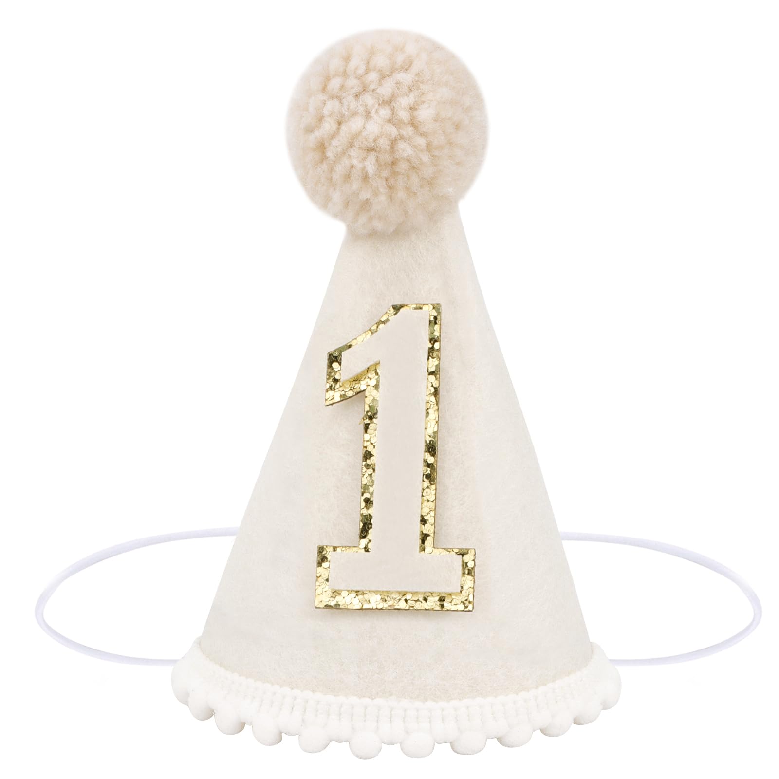 Vovii First Birthday Hat - Boy or Girl - One Year Old Birthday Crown for Party Decorations & Photo Props