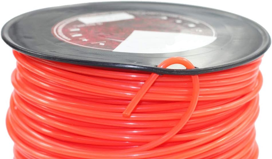 parts camp .155 inch trimmer line heavy-duty trimmer line 5 lb round spool red string trimmer line 492 foot trimmer cord 5.0 pounds