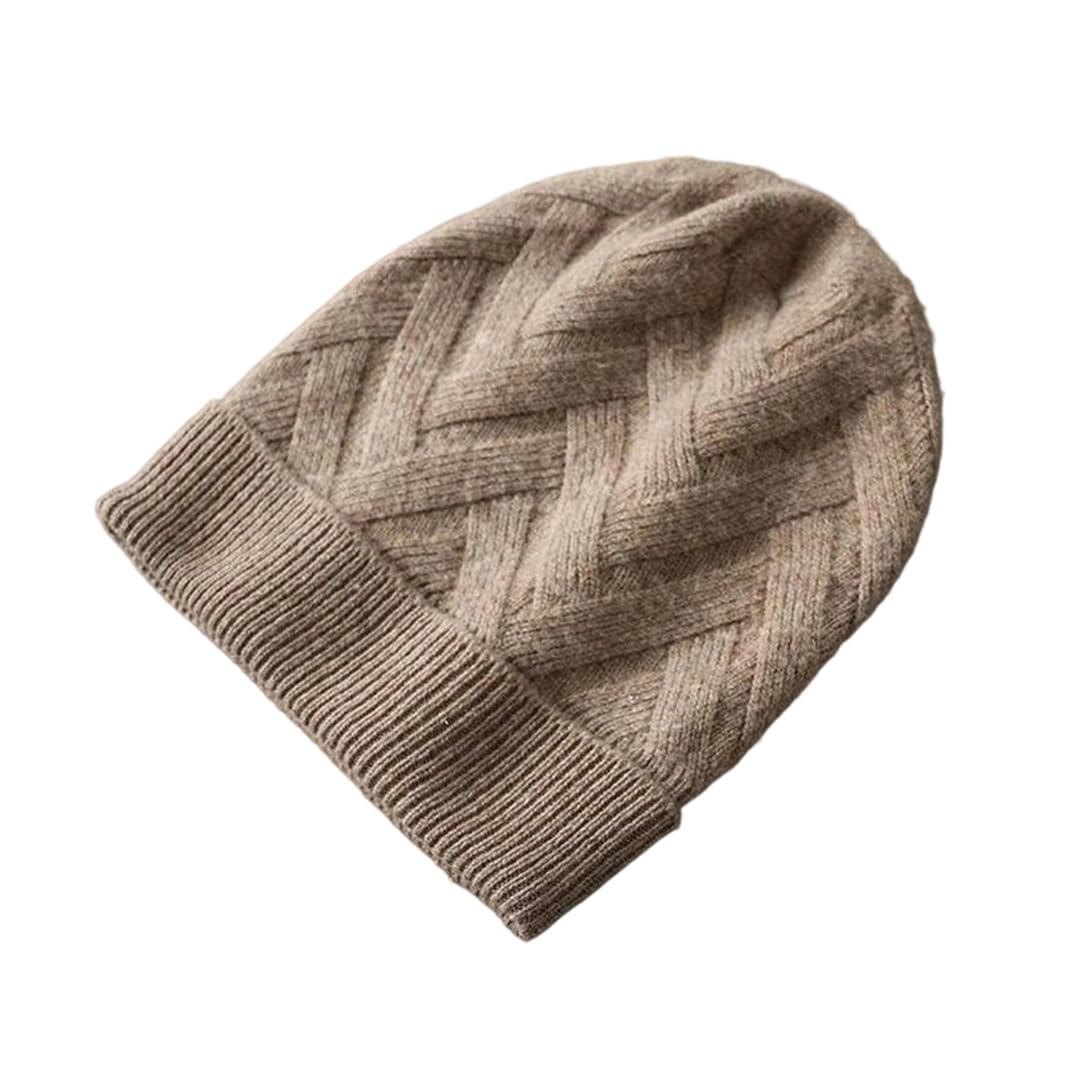 Bonnet tricoté Bonnet Classique tricoté, Ce Bonnet Unisexe en Laine mérinos mélangée est Multicolore(Fleece Lighttan)