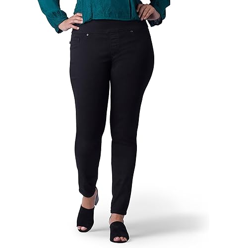 Lee womens Plus Size Sculpting Slim Fit Skinny Leg Pull on Jean