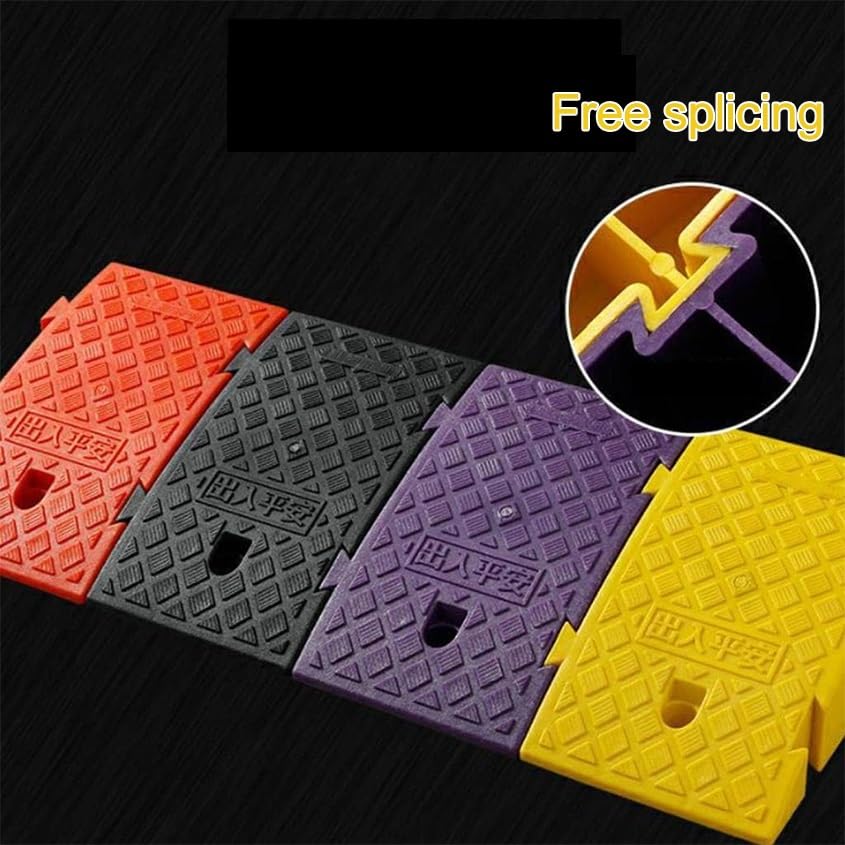 Ramp, Step Mat, Slope Mat, Threshold Ramp, para silla de ruedas, aceras y rampas de acceso, Color rojo miniatura 4