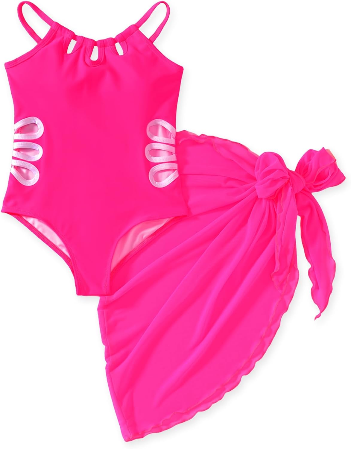 Aalizzwell Girls One Piece Swimsuit 5-14 Years
