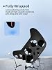 Compatible con Flydigi Vader 5 Pro, material de silicona suave y agradable al tacto UYRUREL, protección antiimpactos y anticaídas con funda suave, incluye 4 agarres para joysticks, negro. 3