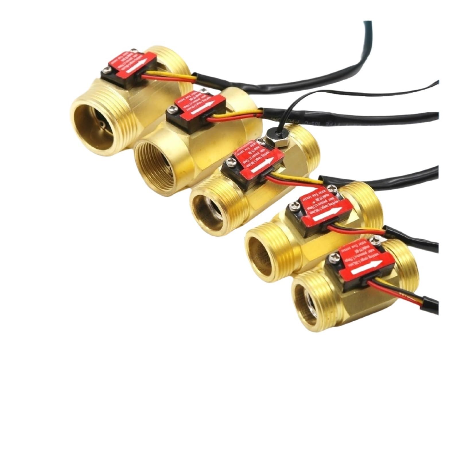 JJKKOZVQF 1PCS Flow Meter Brass Water Flow Sensor YF-B1 B2 B3 B4 B5 B6 B7 B8 B9 B10 YF-DN32-T(YF-B6)