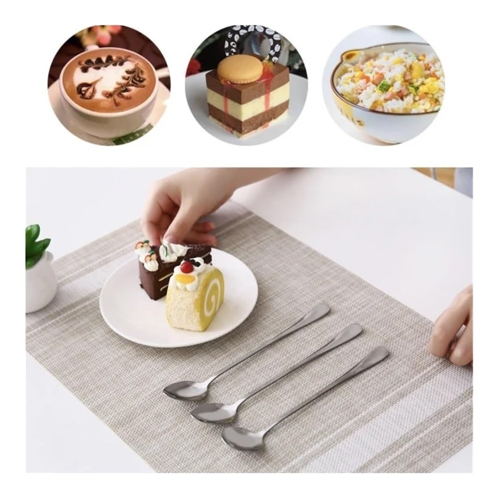 Cuillère Lot de 20 cuillères à café à Long Manche en Acier Inoxydable for thé glacé et Dessert Cuillère de Table(50PCS)